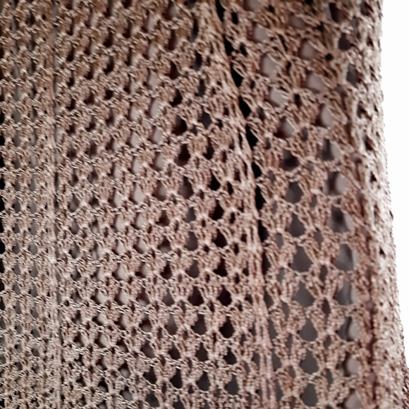 Vintage Crotchet Brown Sleeveless elegant party Top - Picture 6 of 13